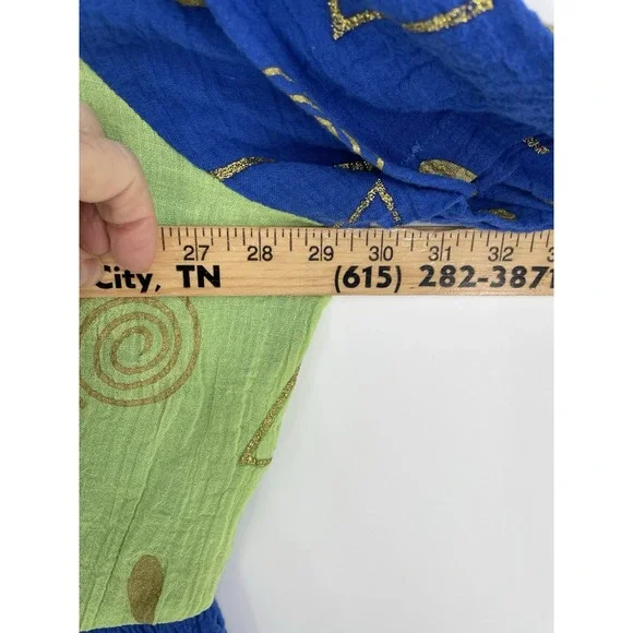 NOS‎ Roaman's Women's Size B4 18W-24W Color Block Dress Mumu Midi Tunic Glitter - Picture 5 of 12